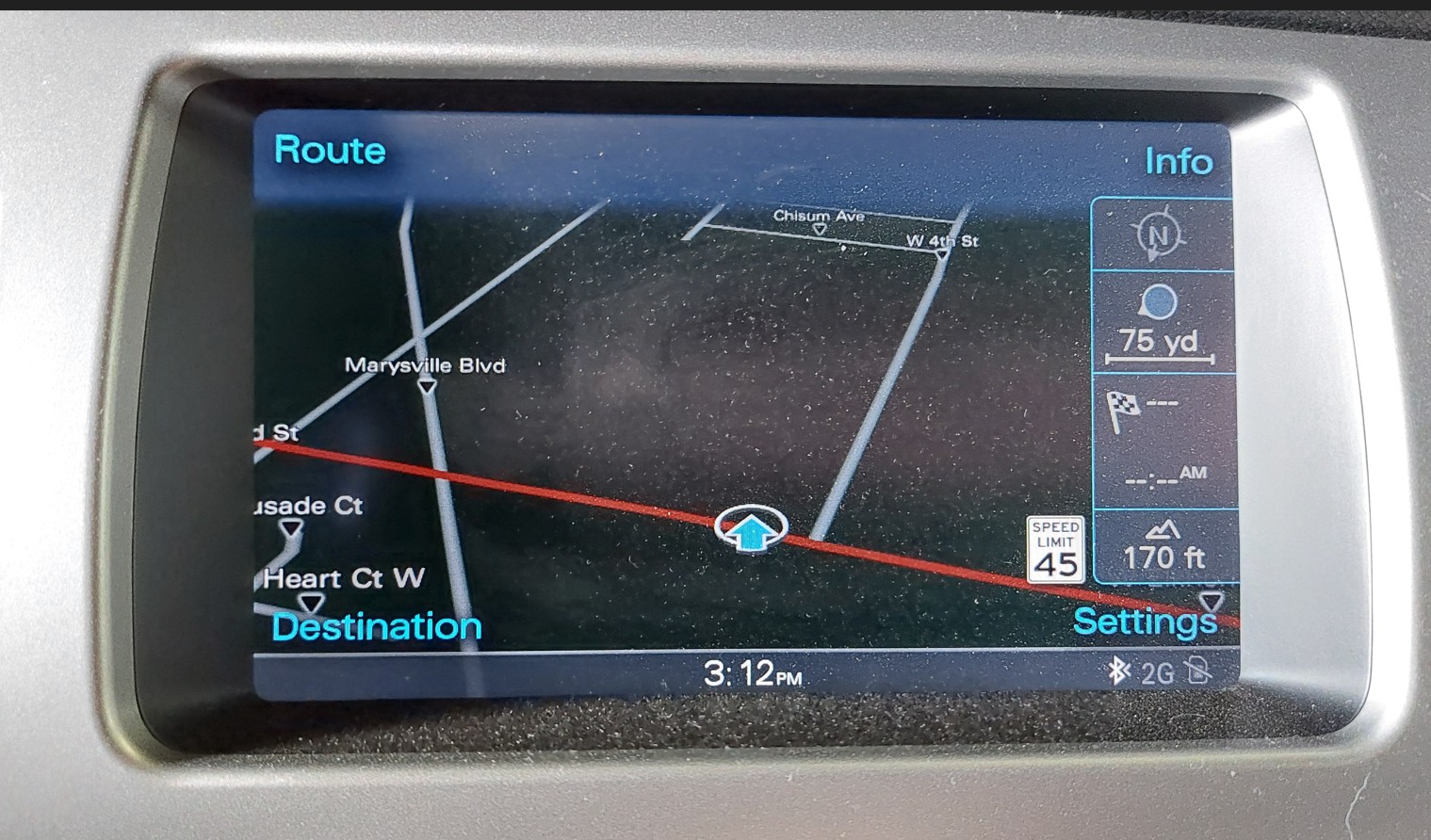 2013-2015 AUDI Q7 (4L) RADIO STEREO FRONT 7" INFORMATION MEDIA DISPLAY SCREEN — exact item pictured